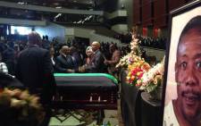 Late former police commissioner Jackie Selebi’s funeral service at the Dutch Reform Church Moreletta Park. Picture: Vumani Mkhize/EWN.