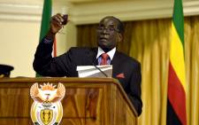 FILE: President Robert Mugabe during the State Banquet at the Sefako Makgatho Presidential Guesthouse on 8 April 2015. Picture: GCIS.