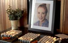 The memorial for late senior radio journalist Suna Venter who was found dead in her Fairlands home last week. Picture: Louise McAuliffe/EWN.