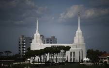 Italy's first ever and Europe's largest Mormon temple of the Church of Jesus Christ of Latter-day Saints, is pictured in Rome on 9 March 2019. Picture: AFP