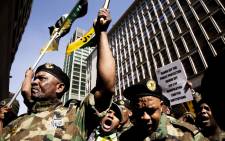 FILE: Members of the Umkhonto we Sizwe Military Veterans Association march to Luthuli House. Picture: Kayleen Morgan/Eyewitness News