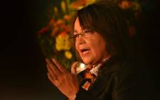 Cape Town Mayor Patricia de Lille addresses an audience at the opening of the city's Nelson Mandela Legacy Exhibition on 30 June 2013. Picture: Aletta Gardner/EWN