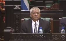 A screengrab of Professor Mohammed Jahed, the director of Parliament’s Budget Office. Picture: YouTube.
