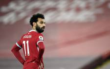 Liverpool midfielder Mohamed Salah during the English Premier League football match between Liverpool and Wolverhampton Wanderers at Anfield in Liverpool, north west England on 6 December 2020. Picture: AFP