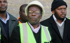 Humphrey Mmemezi, Gauteng MEC for Local Government and Housing inspects RDP houses being built in Tembisa. Picture: Taurai Maduna/EWN