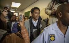 FILE: Duduzane Zuma leaves the Commercial Crimes Court after being charged with corruption and granted R100k bail. Picture: Thomas Holder/EWN.