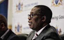 FILE: Gauteng Education MEC Panyaza Lesufi briefs the media on 14 January 2020 on the status of school admissions for the new academic year. Picture: Kayleen Morgan/EWN