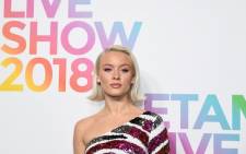 Swedish singer Zara Larsson poses during a photocall prior to the Etam Spring-Summer 2019 Ready-to-Wear collection fashion show in Paris on 25 September 2018. Picture: AFP