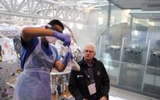 Western Cape Premier Alan Winde gets tested for COVID-19: Image: Twitter.