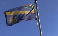 The police flag outside the Welkom police station. Picture: Reinart Toerien/EWN