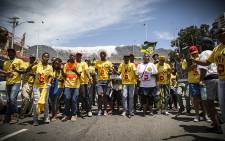 FILE: ANC members march in Cape Town. Picture: Thomas Holder/EWN.