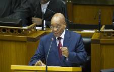 President Jacob Zuma during his 2016 State of the Nation Address. 