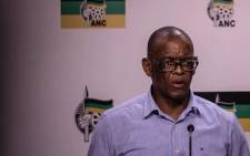 ANC secretary-general Ace Magashule speaks at a media briefing about the outcomes of an ANC NWC meeting on 26 February 2019. Picture: Abigail Javier/EWN
