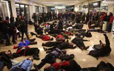 Protesters interrupt Black Friday in Seattle. Picture: Twitter @KOINNews.