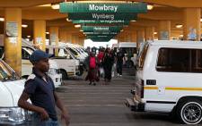 Cape Town minibus taxi rank. Picture: EWN