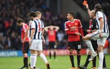 Manchester United lost Juan Mata to two yellow cards inside two minutes midway through the first half on 6 March 2016 against West Brom. Picture: Manchester United official Facebook page.