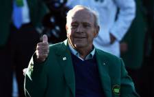 US golfer Arnold Palmer after he arrived to begin Round 1 of the 80th Masters Golf Tournament at the Augusta National Golf Club on 7 April, 2016, in Augusta, Georgia. Picture: AFP.