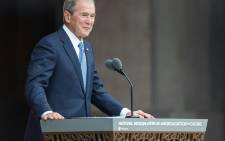Former US president George Bush. AFP
