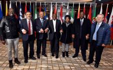 Deputy President Cyril Ramaphosa with the South African government delegation ahead of the World Economic Forum 2018 Annual Meeting in Davos, Switzerland. Picture: GCIS.