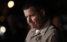 Chris Childs, assistant chief of the California Highway Patrol, speaks at a press conference after an active shooter turned hostage situation at the Veterans Home of California on 9 March 2018 in Yountville. Picture: AFP.