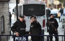 FILE: Turkish police cordon off an area after a bomb blast. Picture: AFP.