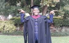 Caster Semenya poses after graduating at the North West University. Picture: @caster800m/Twitter