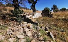 The crumbling remains of the home of Dr. Pixley ka Isaka Seme in Daggakraal, Mpumalanga. Picture: Mpho Lakaje/Eyewitness News