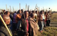 FILE: Mineworkers in Marikana demonstrate. Picture: Vumani Mkhize/EWN.