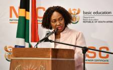 FILE: Minister of Basic Education Angie Motshekga held a media briefing on Saturday, 19 June 2021, where she announced that all adults working in public and independent schools; irrespective of their age; will get the opportunity to be vaccinated. Picture: GCIS.