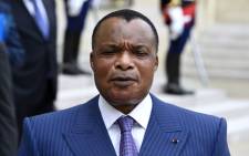 President Denis Sassou Nguesso of the Republic of Congo. Picture: AFP.