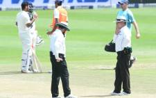 The umpires suspended play on day 3 after deeming the pitch was unsafe to play. Picture: Twitter/@OfficialCSA