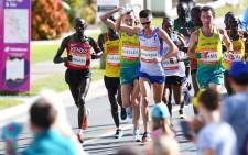 Callum Hawkins during the marathon at the 2018 Commonwealth Games on 15 April 2018. Picture: AFP
