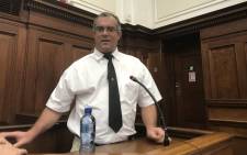 Defense witness Charl Rabie takes the stand in the Henri van Breda murder trial on 24 October 2017. Picture: Monique Mortlock/EWN.