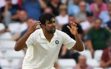 FILE: Indian spinner Ravichandran Ashwin reacts to a missed chance. Picture: AFP