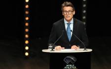 FILE: President of the International Association of Athletics Federations (IAAF) Sebastian Coe gives a speech to award the world record holders during the IAAF World Athletics Awards ceremony, on 23 November 2019, in Monaco. Picture: AFP