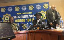 Police Minister Bheki Cele giving an update on the progress made by the inter-ministerial committee set up by President Cyril Ramaphosa to investigate political killings in KZN. Picture: Ziyanda Ngcobo/EWN