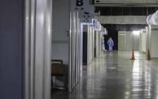 Inside the Nasrec Field Hospital in Johannesburg. Picture: Abigail Javier/Eyewitness News