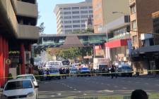The scene of yet another suspected explosive device that was found at a Woolworths store in the Durban CBD on 19 July 2018. Picture: Supplied