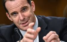 In this file photo taken on June 28, 2016 Special Presidential Envoy for the Global Coalition to Counter ISIL, Brett McGurk, testifies before the Senate Foreign Relations Committee on global efforts to defeat ISIS on Capitol Hill in Washington, DC. Picture: AFP.