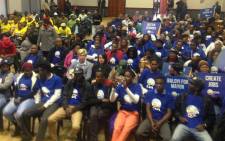 Supporters from the ANC, EFF, DA and FF during election debate. Picture: Masa Kekana/EWN.