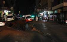 Several commuters have been seriously injured during an underground gas explosion near the Bree Taxi Rank in central Johannesburg. Picture: Katlego Jiyane/Eyewitness New.