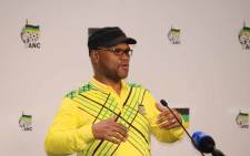  Nathi Mthethwa briefing the media on the ANC's party’s strategy and tactics sub-committee's proposals which will come before the ANC’s national conference on Thursday 14 December 2017. Picture: @MYANC/Twitter
