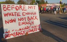 Ennerdale residents protest on 5 October 2018. Picture: Louise McAuliffe/EWN