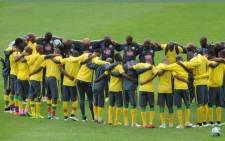 Bafana Bafana ahead of their Africa Cup of Nations (Afcon) clash with Senegal on 23 January 2015. Picture: Twitter @BafanaBafana.