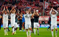Real Madrid players applaud their fans after their victory over Bayern Munich. Picture: Facebook.com