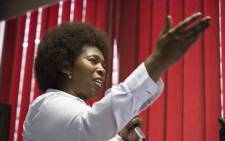 Makhosi Khoza launches her new party African Democratic Change in Braamfontein, Johannesburg. Picture: Thomas Holder/EWN
