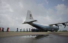 FILE: A Myanmar Air Force Shaanxi Y-8 transport aircraft. Picture: AFP