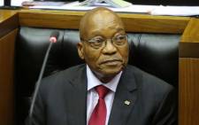 FILE: President Jacob Zuma in Parliament. Picture: AFP.