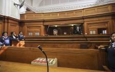 FILE: Murder accused British businessman Shrien Dewani sits in the dock during proceedings of his murder trial in the Western Cape High Court on 6 October 2014. Picture: Thomas Holder/EWN.