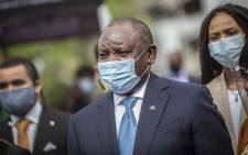President Cyril Ramaphosa. Picture: Abigail Javier/Eyewitness News.